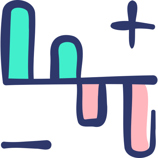 diagrama Basic Hand Drawn Lineal Color icono