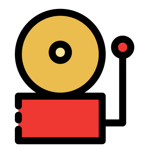 スクールベル Generic Outline Color icon