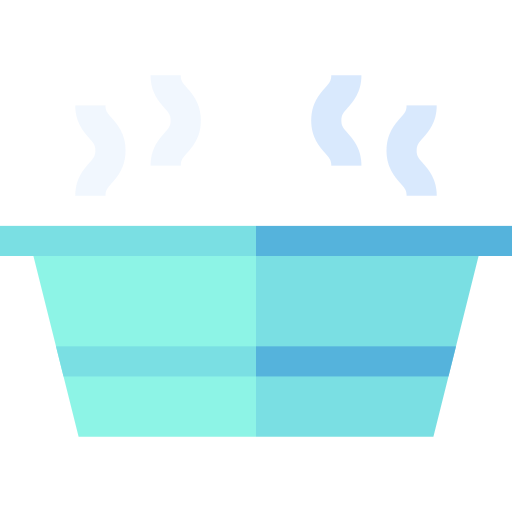 ciepła woda Basic Straight Flat ikona