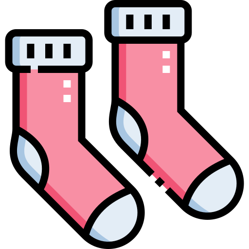 Sock Detailed Straight Lineal color icon