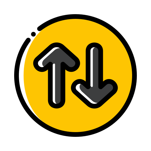 Up and down Generic Color Omission icon