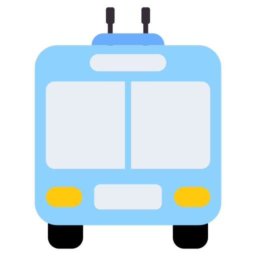 trolleybus Generic Flat icoon