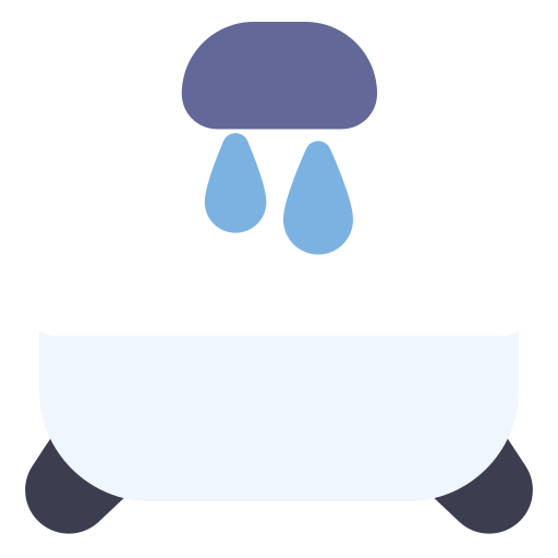 tina de baño Generic Flat icono