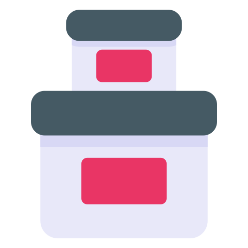 caja de almacenaje Generic Flat icono