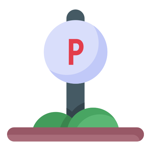 parkeerplaats Generic Flat icoon