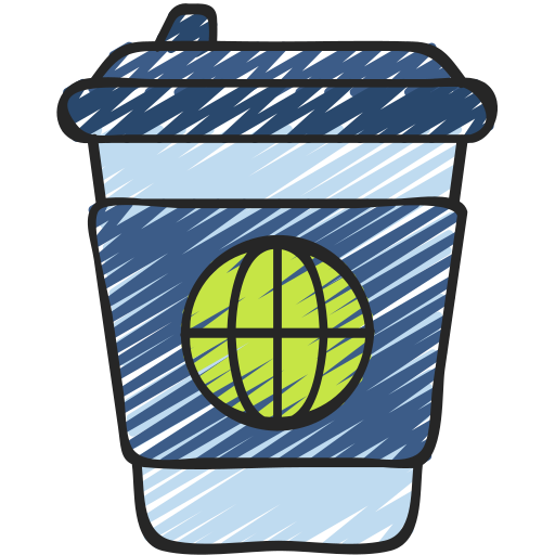 Coffee cup Juicy Fish Sketchy icon