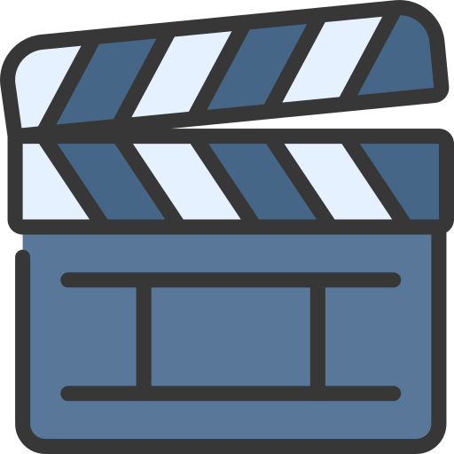 Clapperboard Juicy Fish Soft-fill icon