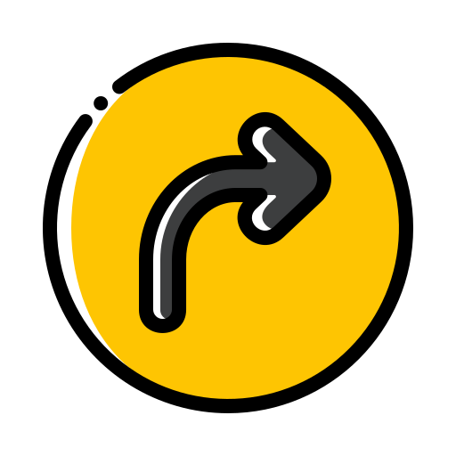 Turn right Generic Color Omission icon