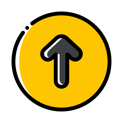 Up arrow Generic Color Omission icon
