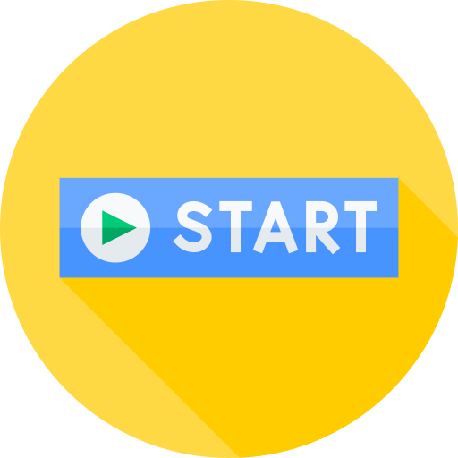 Start button Flat Circular Flat icon