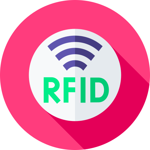 Rfid Flat Circular Flat icon