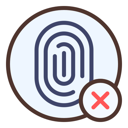 Fingerprint Generic Outline Color icon
