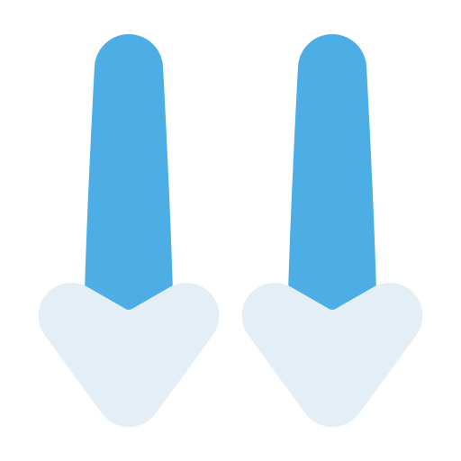 twee pijlen Generic Flat icoon