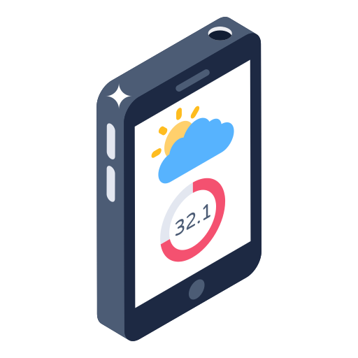 applicazione meteo Generic Isometric icona