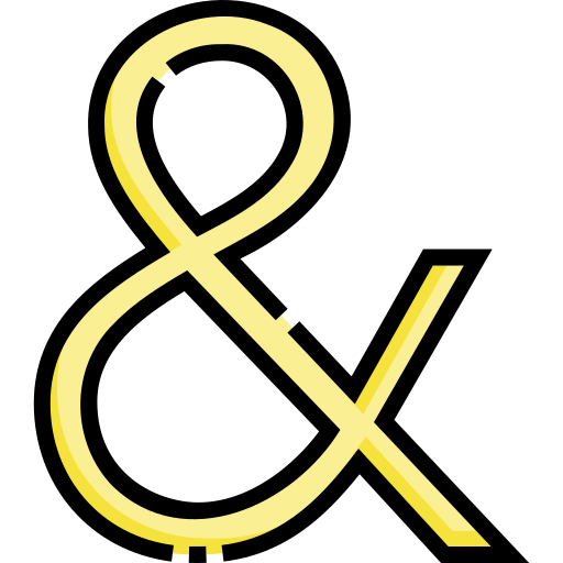 Ampersand Detailed Straight Lineal color icon