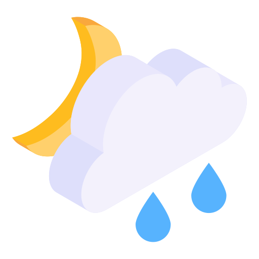 Rainfall Generic Isometric icon