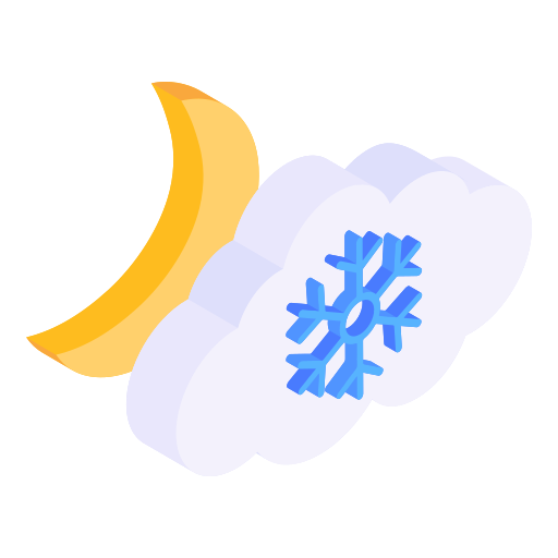 Snow cloud Generic Isometric icon