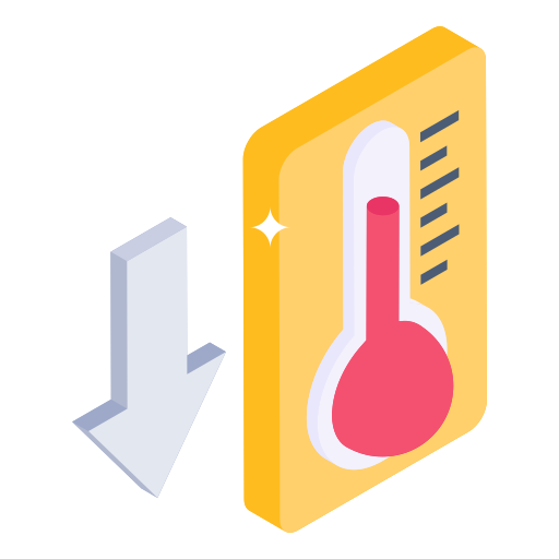 niedrige temperatur Generic Isometric icon