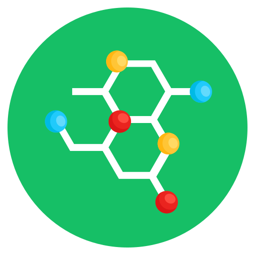 estrutura molecular Generic Circular Ícone