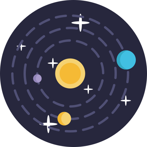 système solaire Generic Circular Icône