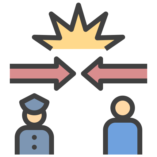 konflikt Generic Outline Color icon