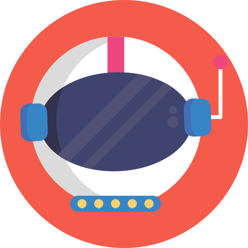 casco da astronauta Generic Circular icona