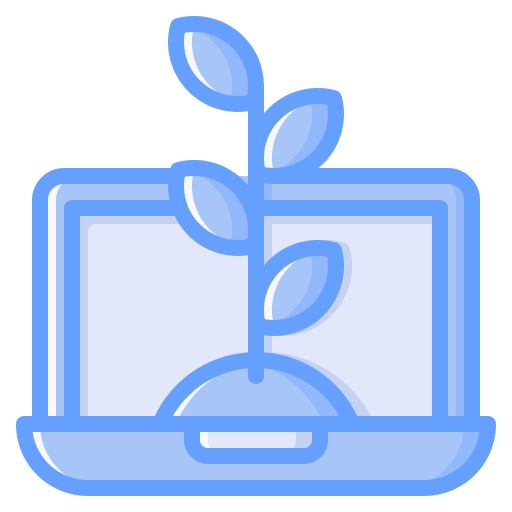 Laptop Generic Blue icon