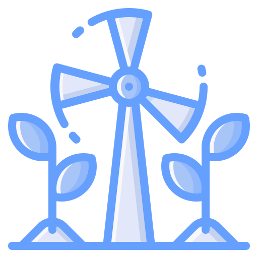 windkraftanlage Generic Blue icon