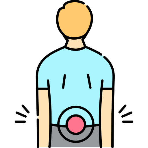 허리 통증 Generic Outline Color icon