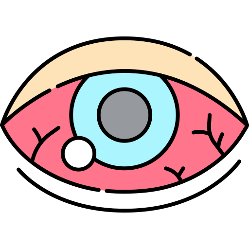 빨간 눈 Generic Outline Color icon