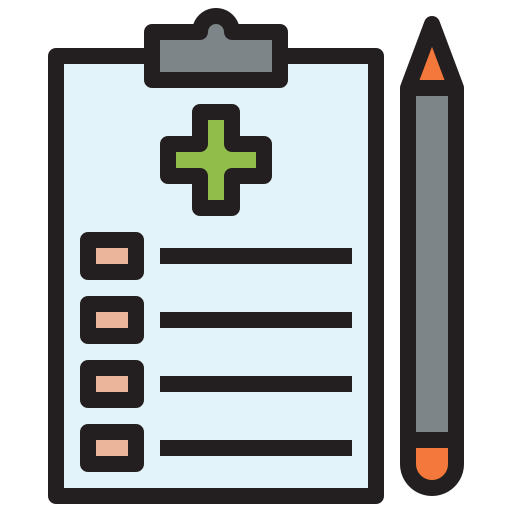 Medical report Generic Outline Color icon