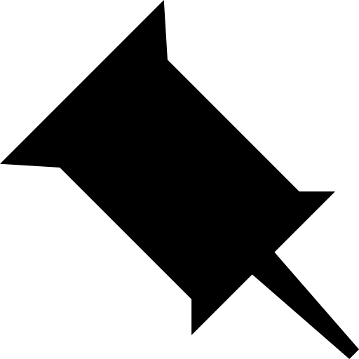 pin negro silueta sólida de la herramienta Catalin Fertu Filled icono