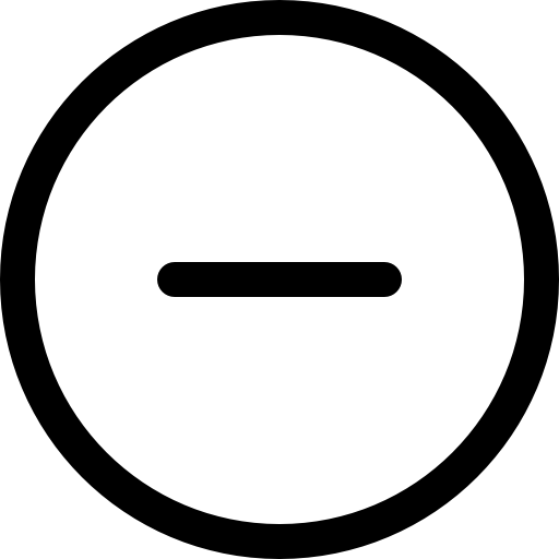 botón circular menos Catalin Fertu Lineal icono
