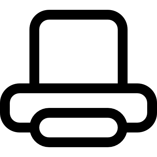 símbolo del botón de la interfaz de impresión del contorno de la impresora Catalin Fertu Lineal icono