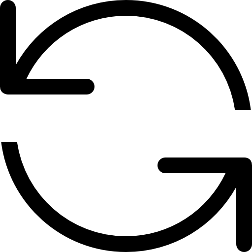 simbolo di due frecce rotanti circolari in senso antiorario Catalin Fertu Lineal icona