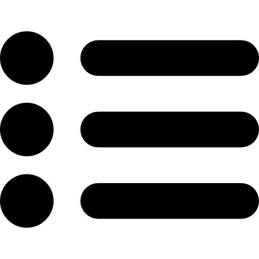 símbolo de interfaz de lista Catalin Fertu Filled icono