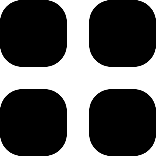 toetsenbord met vier zwarte knoppen van afgeronde vierkanten Catalin Fertu Filled icoon
