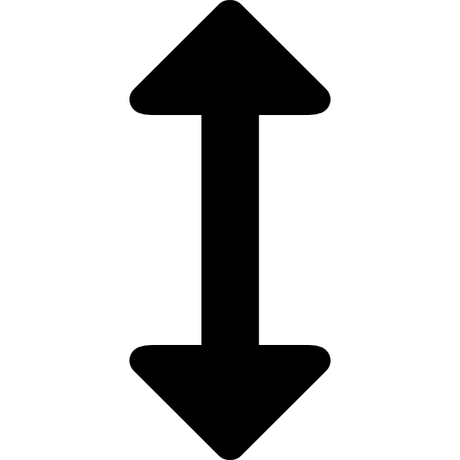 Double vertical arrow Catalin Fertu Filled icon