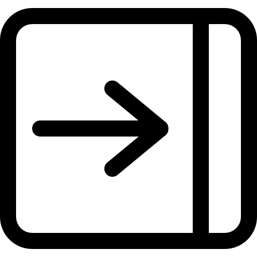 symbole de la flèche droite dans un contour carré Catalin Fertu Lineal Icône