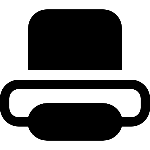Символ интерфейса кнопки печати Catalin Fertu Filled иконка