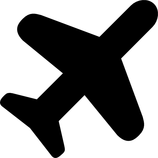 Airplane silhouette Catalin Fertu Filled icon