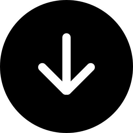 Down arrow black circular button Catalin Fertu Filled icon