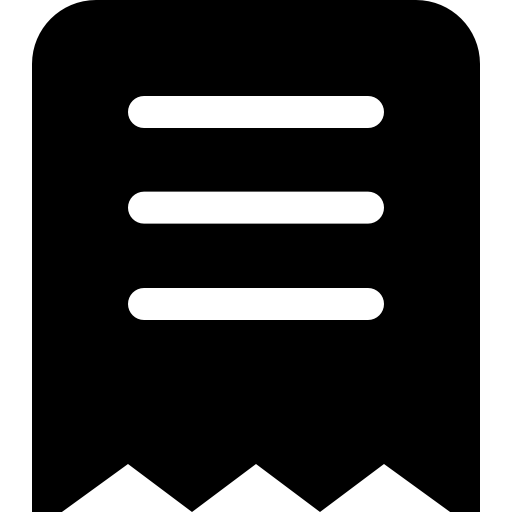 simbolo del biglietto nero rotto Catalin Fertu Filled icona