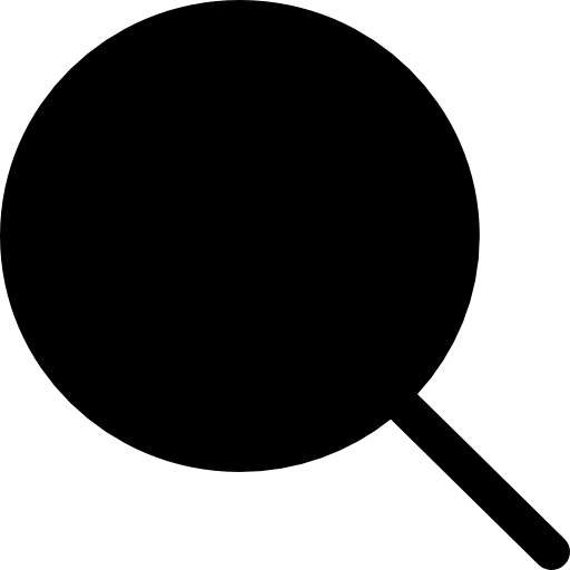 zoek vergrootglas zwarte vorm Catalin Fertu Filled icoon