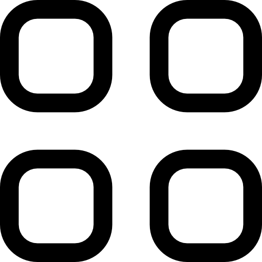 botão de quatro quadrados arredondados Catalin Fertu Lineal Ícone