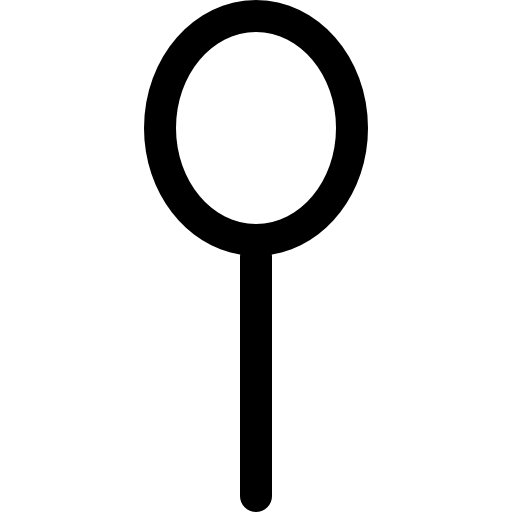 Поиск овального инструмента увеличения или символа интерфейса ложки Catalin Fertu Lineal иконка