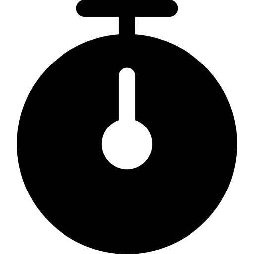 Таймер черный символ инструмента Catalin Fertu Filled иконка