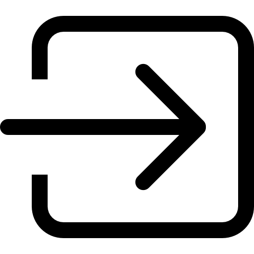 contorno del pulsante freccia quadrata di accesso Catalin Fertu Lineal icona