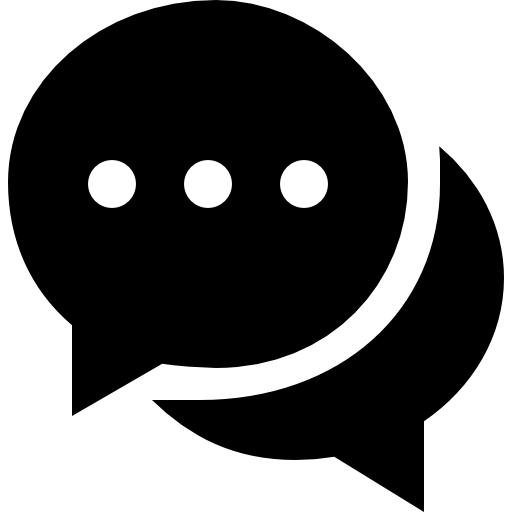 chat pareja de globos negros ovalados Catalin Fertu Filled icono