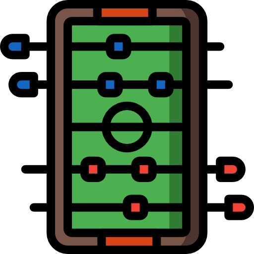 테이블 축구 Basic Mixture Lineal color icon